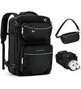 Maelstrom Travel Backpack for Men Women, 35L Carry-on Backpack for Traveling on Airplane,with Fas...