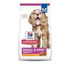 Hill's Science Diet Senior Adult 11+ Small Paws, Chicken Meal, Barley and Brown Rice Recipe, Dry Dog Food for Older Small A…