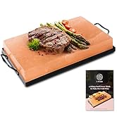 UMAID Himalayan Salt Block Cooking Plate 12x8x1.5 for Cooking, Grilling, Cutting and Serving, Foo...