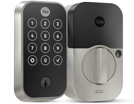 Yale Assure 2 Touch Deadbolt Lock, Satin Nickel Biometric Fingerprint Entry Door Lock with Digital Keypad for Code Entry (No Wi-Fi), YRD420-F-BLE-619