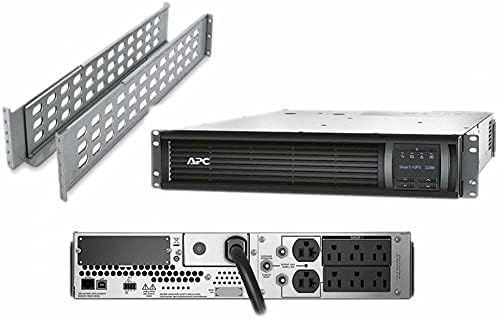 APC SMT2200RM2U Smart-UPS 2200VA 1980W 120V LCD Rackmount 2U Battery Power Backup (Renewed)