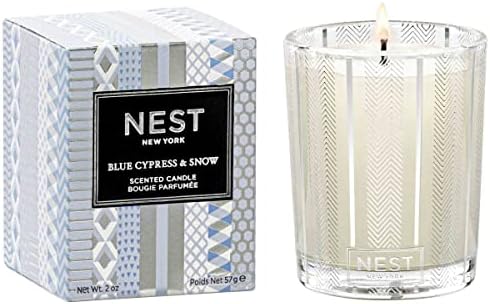 NEST New York Blue Cypress & Snow Scented Votive Candle