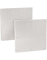 Azar Displays 772424-WHT 24&#34;W x 24&#34;H one-sided Pegboard Panel, 2-Pack-WHITE