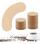 800Pcs Replacement Coffee Filter Paper, 2.5in Unbleached Natural Round Coffee Filter Coffee Acces...