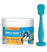 Triple Paste Diaper Rash Cream and Spatula Bundle - 16 oz Zinc Oxide Ointment and Diaper Cream Sp...