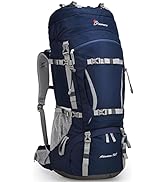 MOUNTAINTOP 70L Internal Frame Backpack Camping Backpacking Hiking Backpack for Men Women with Ra...