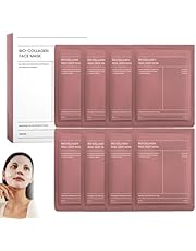 Biodance Collagen Mask, Biodance Collagen Mask Overnight, Biodance Night Mask, Biodance Bio-Collagen Real Deep Mask, Hydrating Overnight Hydrogel Mask, Pore Minimizing, Elasticity (8Pcs)