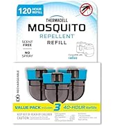 Thermacell Rechargeable Mosquito Repeller Refills; Advanced Repellent Formula Provides 20 Foot Pr...