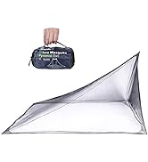 4Monster Camping Net with Carry Bag, Compact and Lightweight, Fits Bed,Sleeping Bags,Tent (Double)