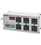 Tripp Lite ISOBAR6Ultra Isobar 6 Outlet Surge Protector Power Strip, 6ft Cord, Right-Angle Plug, ...
