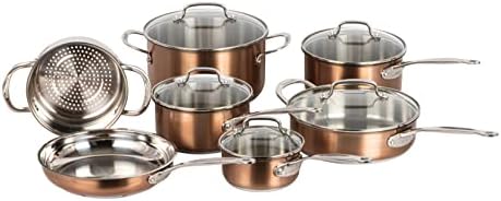 Cuisinart Css-12mcamc 12-piece Classic Collection Metallic Stainless Steel Cookware Set, Copper, Amazon Exclusive