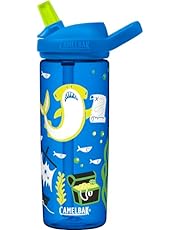 CamelBak Eddy+ 20oz Kids Water Bottle with Tritan Renew – Straw Top, Leak-Proof When Closed, Treasure Hunt Shark
