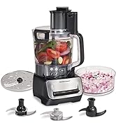 Hamilton Beach Stack & Snap Food Processor and Vegetable Chopper, BPA Free, Stainless Steel Blade...