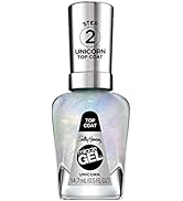 Sally Hansen Miracle Gel, Unicorn Top Coat, Long Lasting, Gel-Like Formula, No UV Lamp Needed, G...