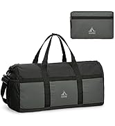 G4Free Gym Bag for Men Women, 45L Sports Duffle Bag with Shoe Compartment, Water Resistant Lightw...