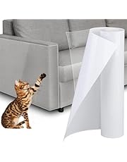 Anti Cat Scratch Furniture Protector, XIULIUU 300 * 20cm Single Side Sticky Couch Protector from Cat Claws, Self-Adhesive Cat Dog Tape, Clear Cat Scratch Deterrent for Furniture Sofa Door Walls