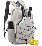 G4Free Pickleball Bag, Pickleball Backpack for Women and Men, Adjustable Padel Bag Fits 2 to 4 Pa...