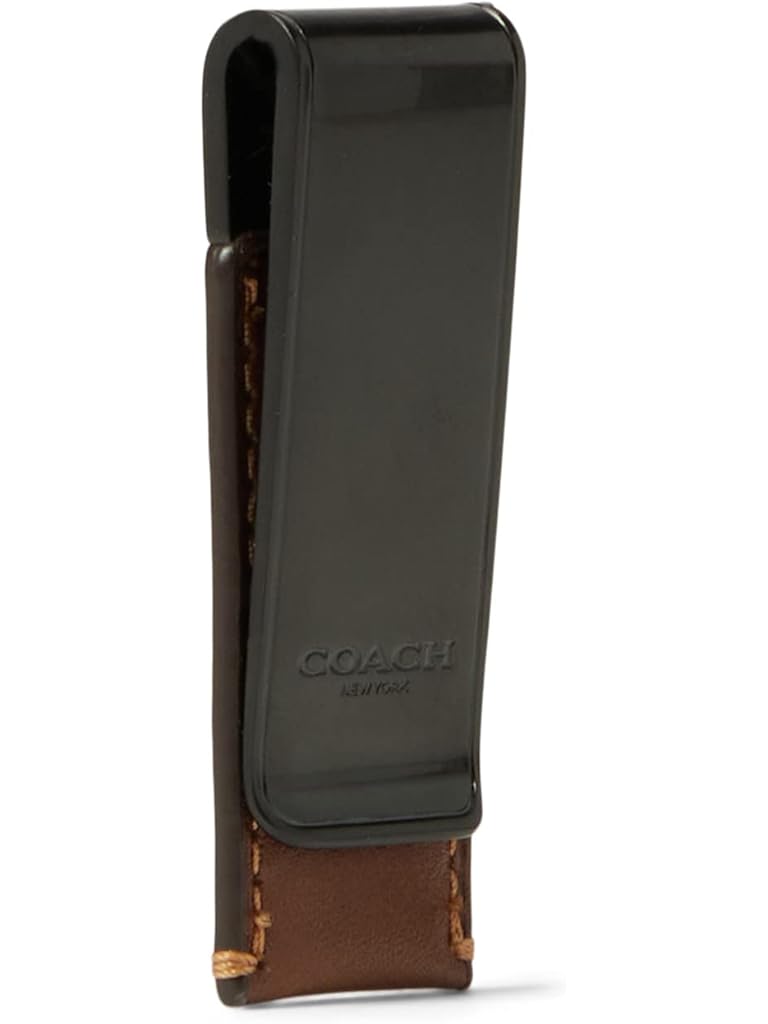 COACH Money Clip in Sport Calf