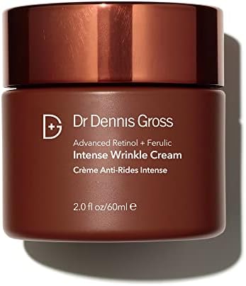 Dr Dennis Gross Advanced Retinol + Ferulic Intense Wrinkle Cream | Intensely Hydrating to Visibly Transform Skin and Repair the Moisture Barrier | 2 oz