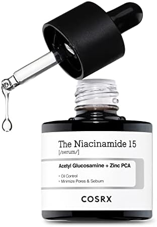 COSRX Niacinamide 15% Face Serum, Minimize Enlarged Pores, Redness Relief, Discoloration Correcting Treatment, Not Tested on Animals, Korean Skin Care, 0.67 fl.oz/20 ml