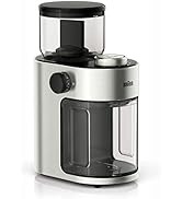 Braun Burr Coffee Grinder - KG7070, Stainless Steel/Black 7.4 x 5.2 x 10.6 inches