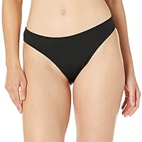 Amazon Essentials Women's Classic Bikini Swimsuit Bottom, Washed Black, Medium