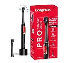 Colgate Pro Clinical 250R Deep Clean Rechargable Electric Toothbrush, Charcoal