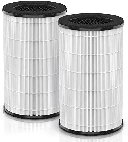 [UPGRADED] AP-PET35-WT AP-T30FL Replacement Filter Compatible with HoMedics air pu-rifier Filter, Replacement AP-T30 AP-T30WT AP-PET35 AP-PET35-WT, Part# AP-T30FL AP-PET35FL w/True HEPA, 2-Pack