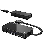 MacBook Pro Docking Station with 180W Power Adapter, iVANKY 12 in 2 Dual 4K@60Hz USB C Docking St...