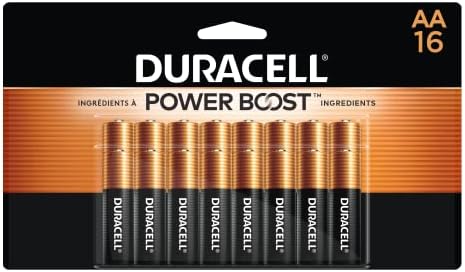 Duracell - CopperTop AA Alkaline Batteries - Long Lasting, All-Purpose Double A Battery for Household and Business - 16 Count