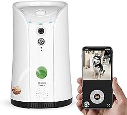 SKYMEE Dog Camera Treat Dispenser, WiFi Remote Pet Camera with Two-Way Audio and Night Vision, Compatible with