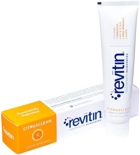 Revitin Natural Toothpaste and Prebiotic Oral Therapy 3.4oz