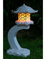 TIAAN 24”height Japanese style lantern Solar garden lamp Solar pagoda light