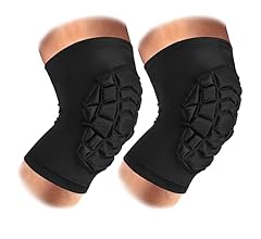 Knee Pads Compression Leg Sleeve Knee Sleeve for All Sports Wrestling Protector Gear, Youth & Adult Sizes, 1 Pair of Knee P…