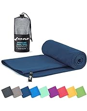 Fit-Flip Mikrofaser Handtuch - kompakte Microfaser Handtücher - ideal als Sporthandtuch, Reisehandtuch, Strandtuch - schnelltrocknend und leicht - Badetuch groß - Sport, Fitness, Sauna