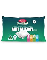 Tontine Goodnight Allergy Sensitive Medium Pillow, White, 2 Count