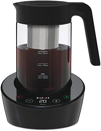 Instant Cold Brew Electric Coffee Maker, From the Makers of Instant Pot, Customize Your Brew Strength, Easy-to-Use, Dishwasher Safe Glass Pitcher, Quickly Brew Up to 32 Ounces