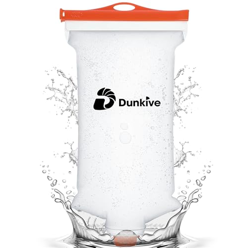 Dunkive Water Bag 2L/70oz Compatible with Sawyer Squeeze Mini Micro Versa Flow Water Filters Water Bag, TPU Durable Material,