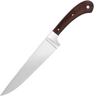 Image of Best fixed knife with Wood Handle - Cool Knives for Indoor and Outdoor Cooking Carving Slicing Cutting - Chopping Meat Turkey Vegetables - Camping Hiking Survival 3286