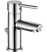 Delta Faucet Modern Single Hole Bathroom Faucet, Single Handle Bathroom Faucet Chrome, Bathroom S...