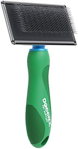 Doggiez Pet Supplies - Large Slicker Brush for Dogs & Cats - Grooming Dog Brush for Shedding Hair, Fur - Comb for Grooming Long Haired & Short Haired Dogs - Cat Brush - Goldendoodles Deshedding Tool