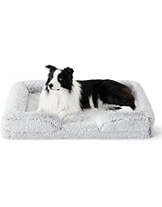 Orthopedic Dog Bed for Medium Dogs - Calming Waterproof Dog Sofa Bed Medium, Supportive Foam Pet Couch Bed with Removable Washable Cover, Waterproof Lining and Nonskid Bottom (L-31.5&#34;Lx21.7&#34;Wx6&#34;Th)