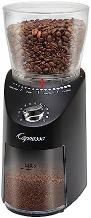 Capresso Infinity Plus Black Conical Burr Grinder