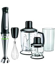 Braun 0X22111288 MQ 7045X Immersion blender, Plastic, 1.25 liters, Black, Stainless steel