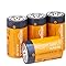 Amazon Basics 4-Pack D Cell Alkaline Everyday Batteries, 1.5 Volt, 5-Year Shelf Life