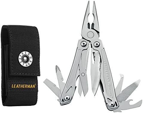 LEATHERMAN, Wingman Multitool with Spring-Action Pliers and Scissors, Stainless Steel with Nylon Sheath