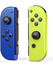 Spofeynny Joy Cons for Switch Controllers, Wireless Replacement for Switch Joycons, Left and Right Controllers Support Sports Dual Vibration/Wake-up/Motion Control(Blue and Yellow)