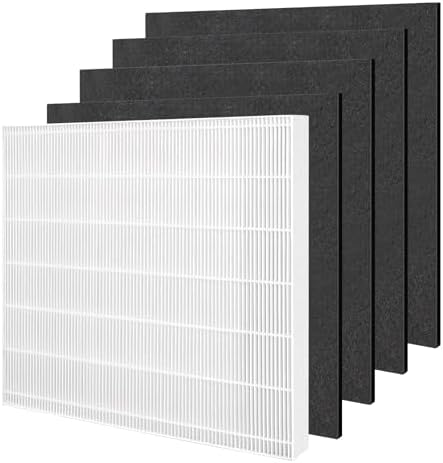 True HEPA AP-1512HH Replacement Filter Set for Coway Airmega AP-1512HH and 200M Series Air Cleaner Purifiers, AP-1512HH-FP, AP-1518R, AP-1519P, 1 True HEPA Filter and 4 Carbon Filters, Part # 3304899