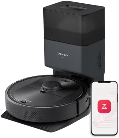 roborock Q5+ Robot Vacuum with Self-Empty Dock, Hands-Free Cleaning for up to 7 Weeks, 2700Pa Max Suction, 180mins Max Run-Time, Compatible with Alexa, Perfect for Hard Floors, Carpets, and Pet Hair