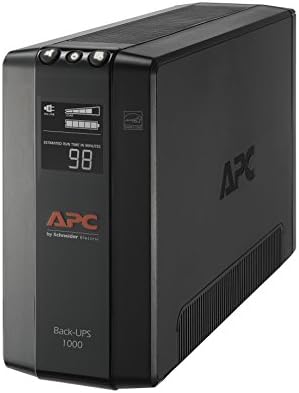 APC UPS 1000VA UPS Battery Backup and Surge Protector, BX1000M Backup Battery Power Supply, AVR, Dataline Protection